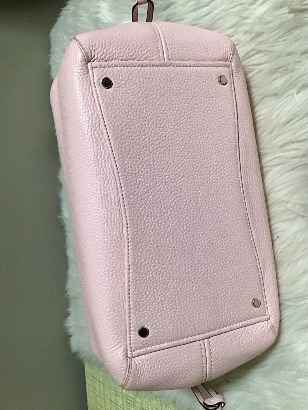 Kate spade Lrg dumpling pink pebble leather satchel purse